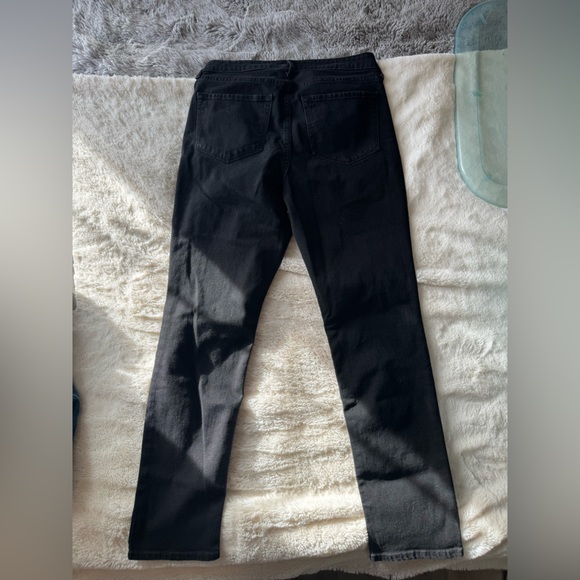 High Rise Straight Black Jeans - Picture 2 of 3